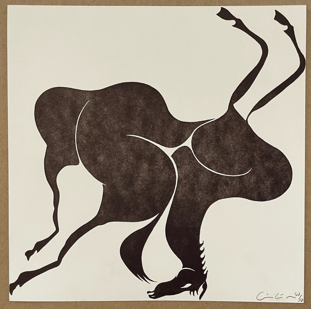 Limited edition print of "Falling Horse" by Giovanni Garcia-Fenech